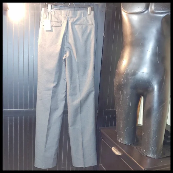 New Unhemmed Gray Bonelli Dress Pants, 30 - Picture 2 of 6